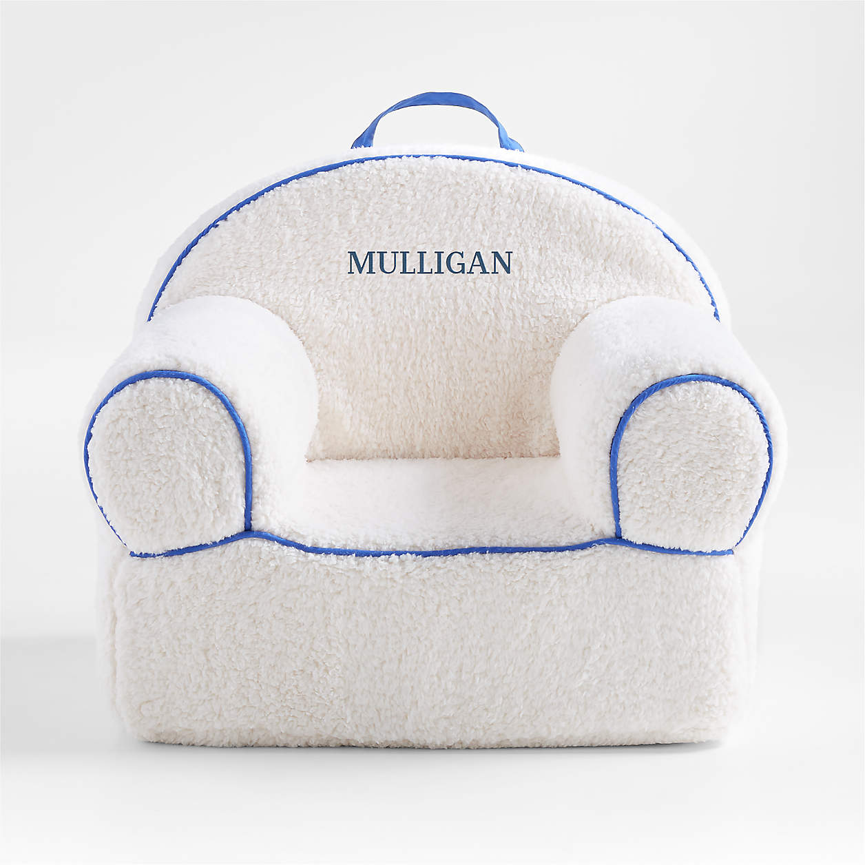 Large Sherpop Blue Sherpa Nod Chair Cover + Reviews Crate & Kids