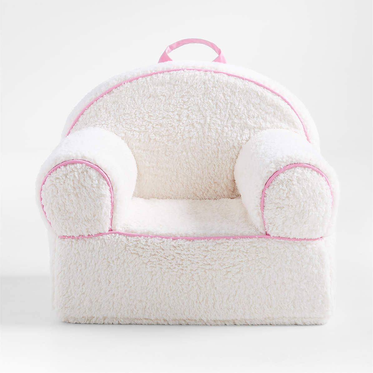 pink sherpa chair