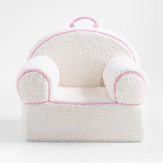 Large Sherpop Pink Sherpa Nod Chair