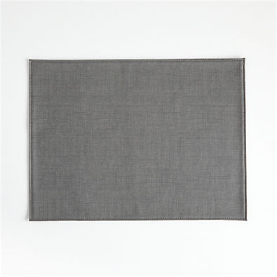 View Shiloh Rectangular Grey Easy-Clean Placemat details