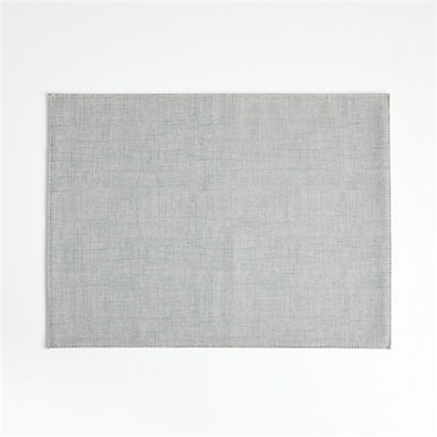 View Shiloh Rectangular Stone Grey Easy-Clean Placemat details