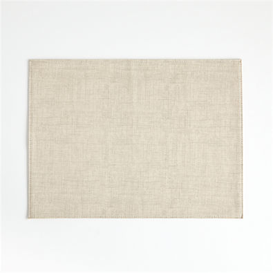 View Shiloh Rectangular Taupe Easy-Clean Placemat details