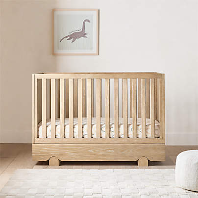 Ellis Hazelnut Wood Convertible Storage Crib