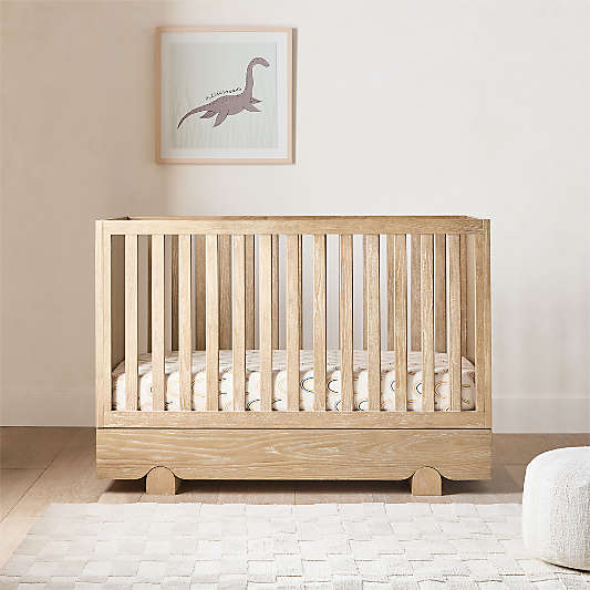 Ellis Hazelnut Wood Convertible Storage Crib