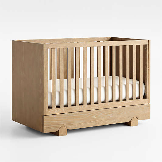 Ellis Hazelnut Wood Convertible Storage Crib
