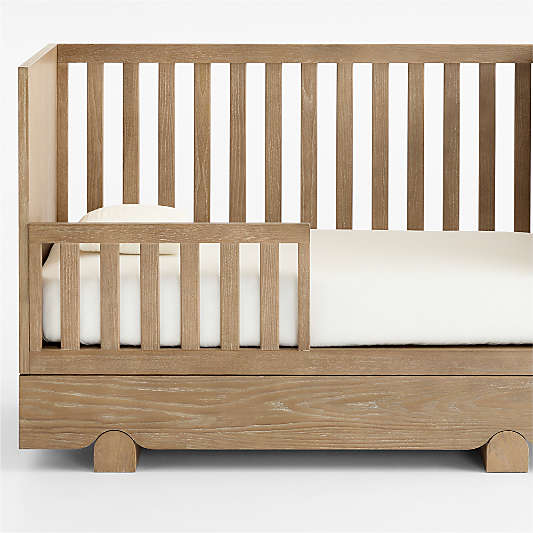 Ellis Hazelnut Brown Wood Toddler Bed Rail