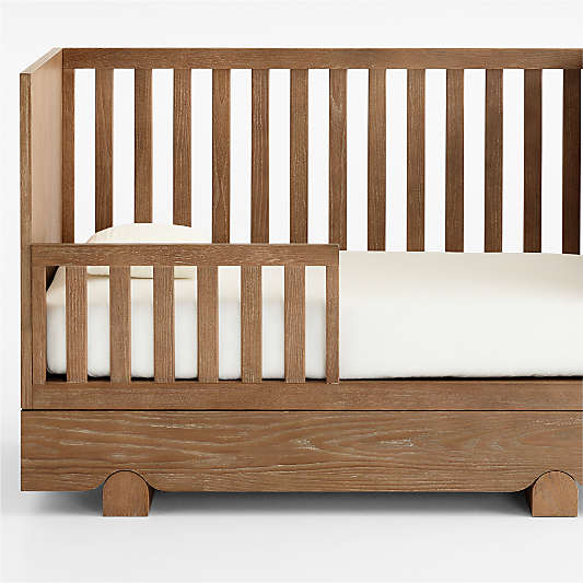 Ellis Hazelnut Brown Wood Toddler Bed Rail