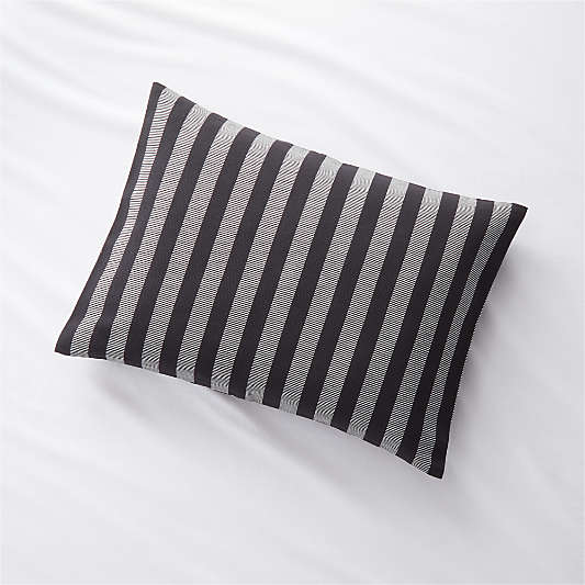 Shinola Canfield Striped Black and White King Sham