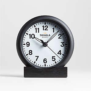 crate and barrel desk clock