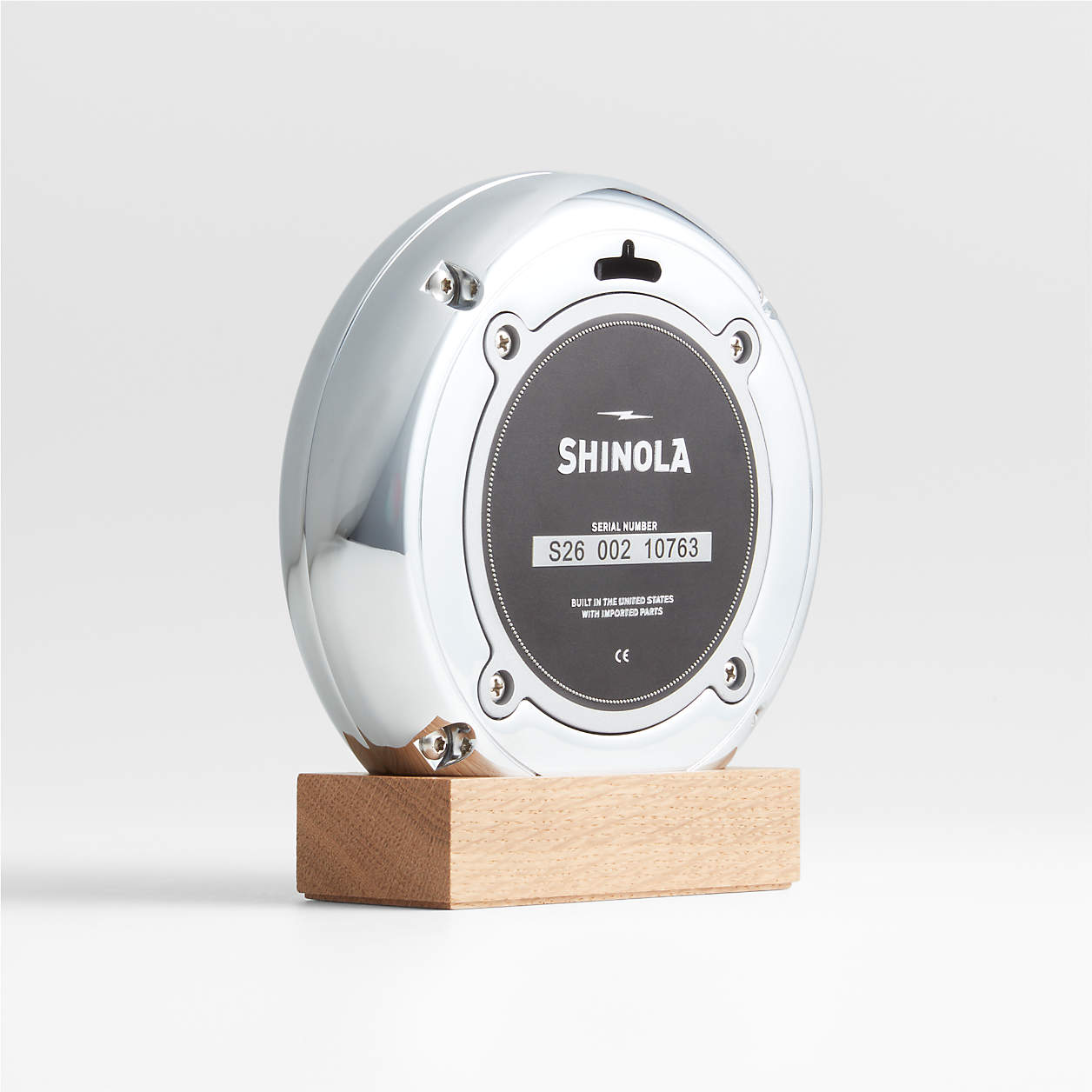Shinola Runwell Desk Clocks Crate & Barrel