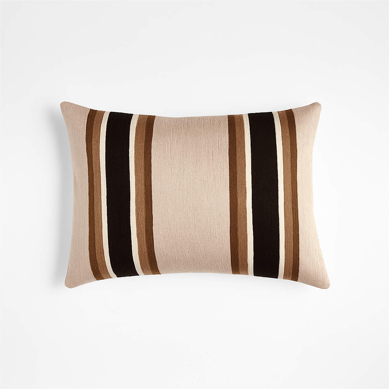 Shinola Hotel 22"x15" Stripe Embroidered Decorative Throw Pillow Cover