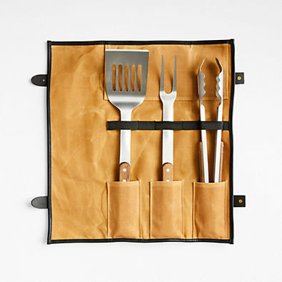 View Shinola Mackinac 4-Piece Barbecue Tool Set details