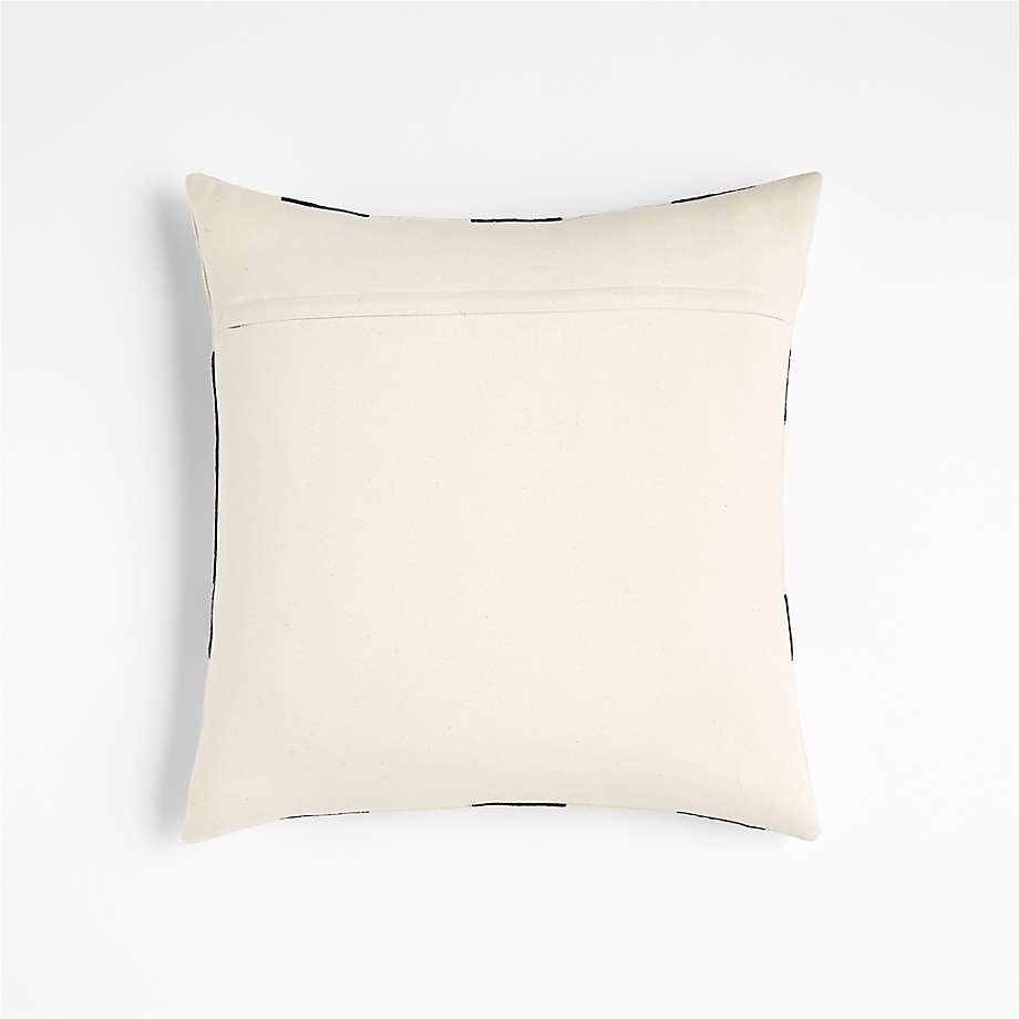Monarch Chenille 18x18 Ivory Throw Pillow with Feather Insert