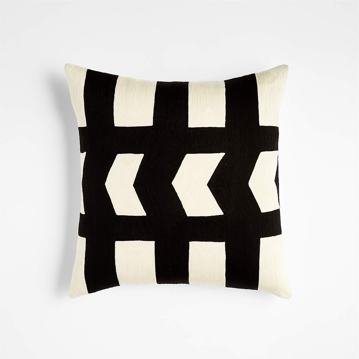 Shinola Makers 18"x18" Square Black and White Decorative Throw Pillow