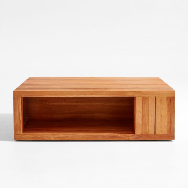 Shinola Runwell Teak Outdoor Coffee Table + Reviews Crate & Barrel Canada