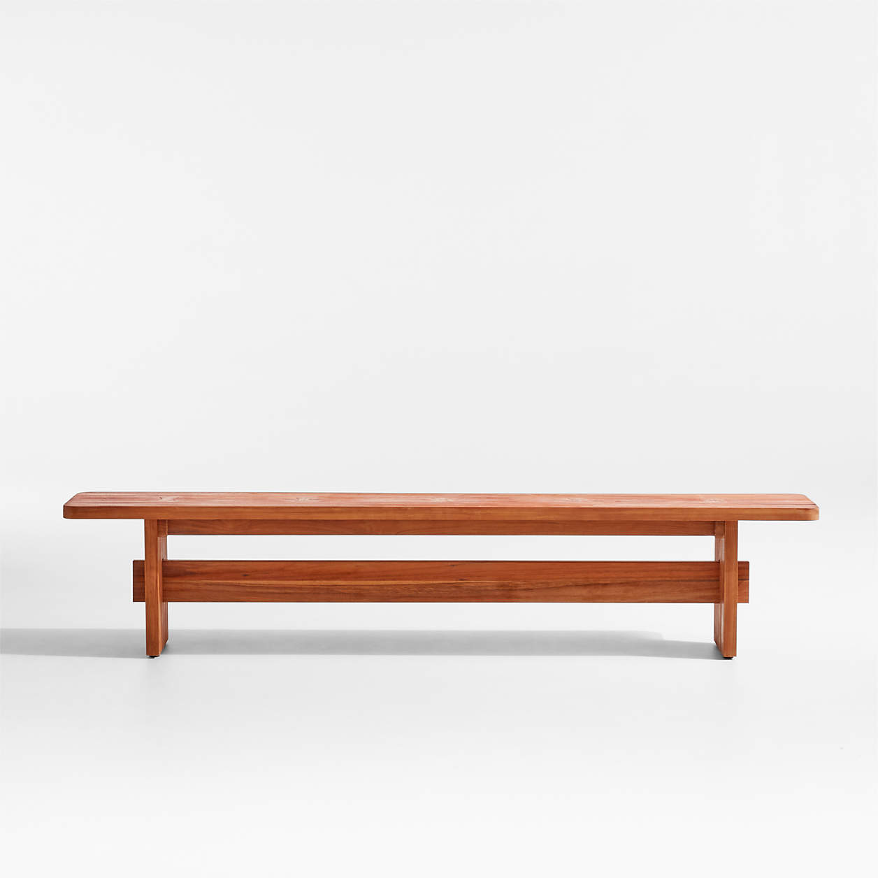 Shinola Mackinac Teak Outdoor Dining Bench Crate & Barrel