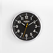 Shinola Runwell Chrome & Black Wall Clock