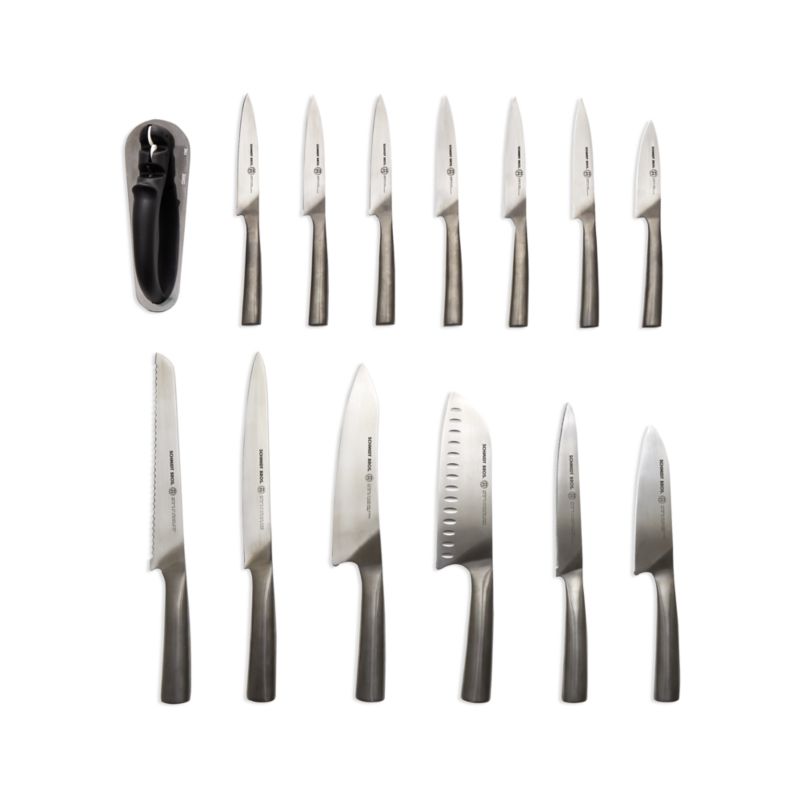 Schmidt Brothers ® White Shiplap 15-Piece Knife Block Set - image 2 of 4