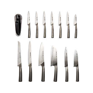 Schmidt Brothers Cutlery Jet Black 12-Piece Knife Set by Crate and Barrel -  Dwell