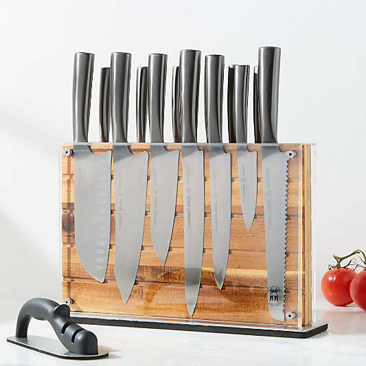 Schmidt Brothers ® Acacia Shiplap 15-PIece Knife Block Set