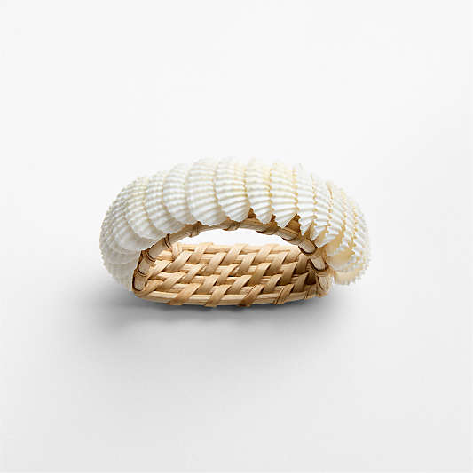 Coastal Shell Napkin Rings, Set of 4