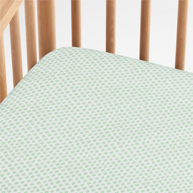 Shome Organic Patterned Baby Crib Fitted Sheet by John Robshaw