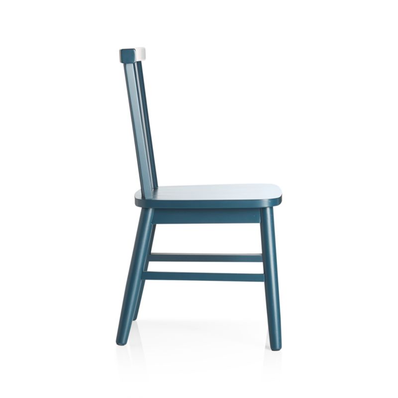 Shore Midnight Blue Wood Kids Play Chair