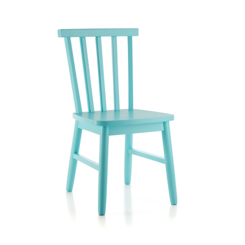 Shore Light Blue Wood Kids Play Chair - image 4 of 12