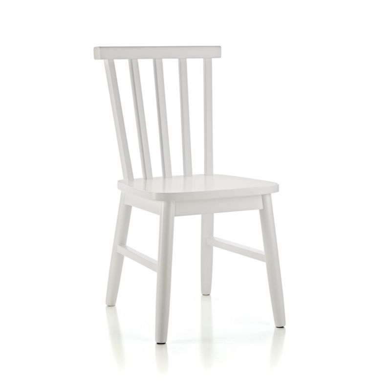 Shore White Wood Kids Play Chair