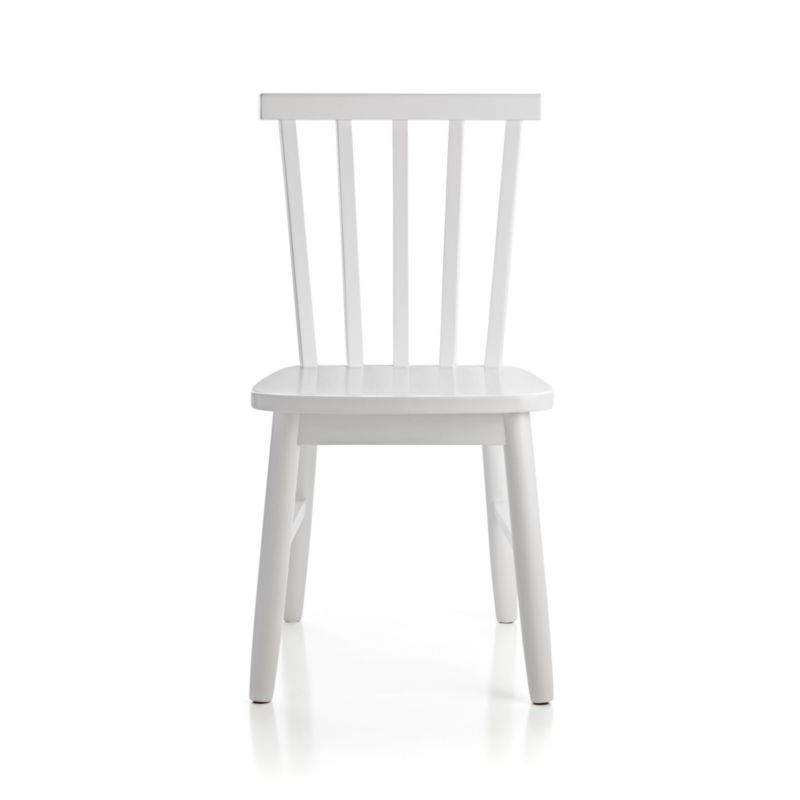 Shore White Wood Kids Play Chair