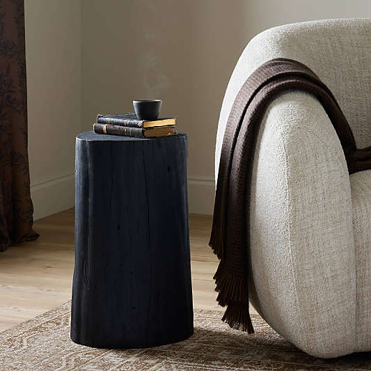 Shou 12" Stump Side Table