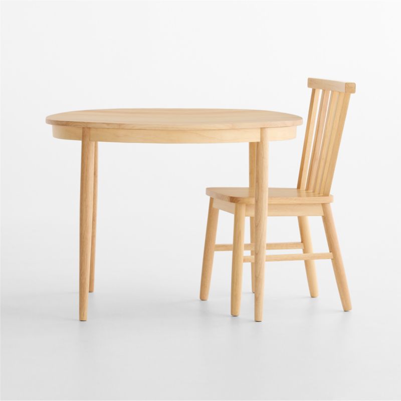 Shore Natural Wood Round Kids Play Table - image 2 of 6