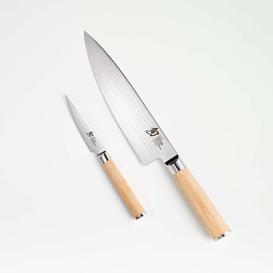 Shun Blonde 2-Piece Knife Starter Set + Reviews | Crate & Barrel