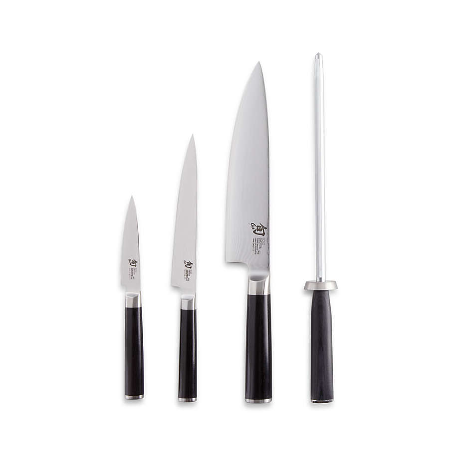 Shun Grey Premier 5 Piece Starter Knife Block Set