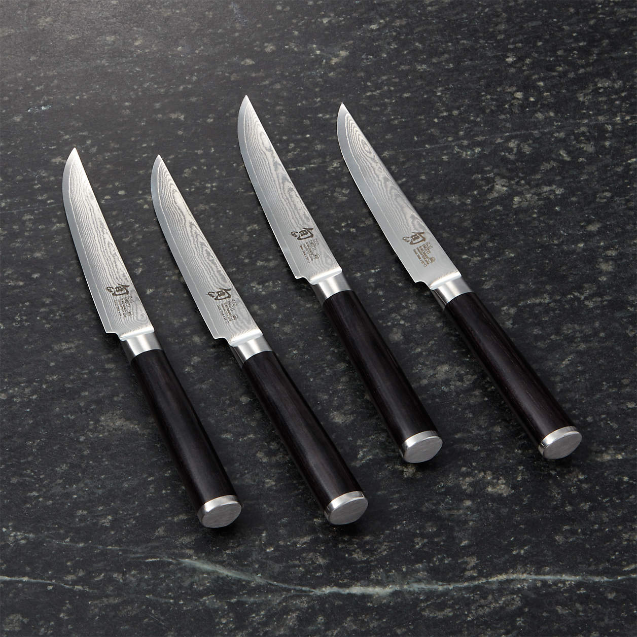 Shun Classic Steak Knives, Set of 4 + Reviews Crate & Barrel