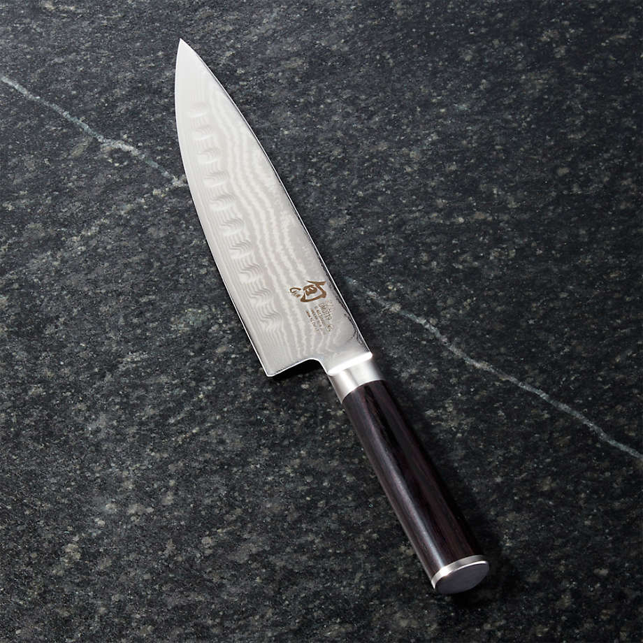 Shun Classic HollowGround 8" Chef's Knife + Reviews Crate & Barrel