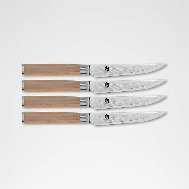 Shun Classic Steak Knives, Set of 4 + Reviews | Crate & Barrel