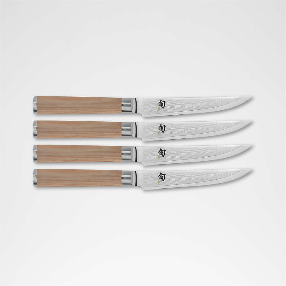 Shun Classic Blonde Steak Knives, Set of 4 | Crate & Barrel
