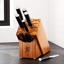 Shun Classic 8-Piece Knife Set + Reviews | Crate & Barrel