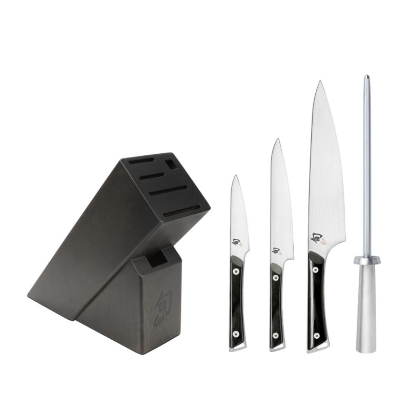 Shun ® Kazahana 5-Piece Knife Block Set