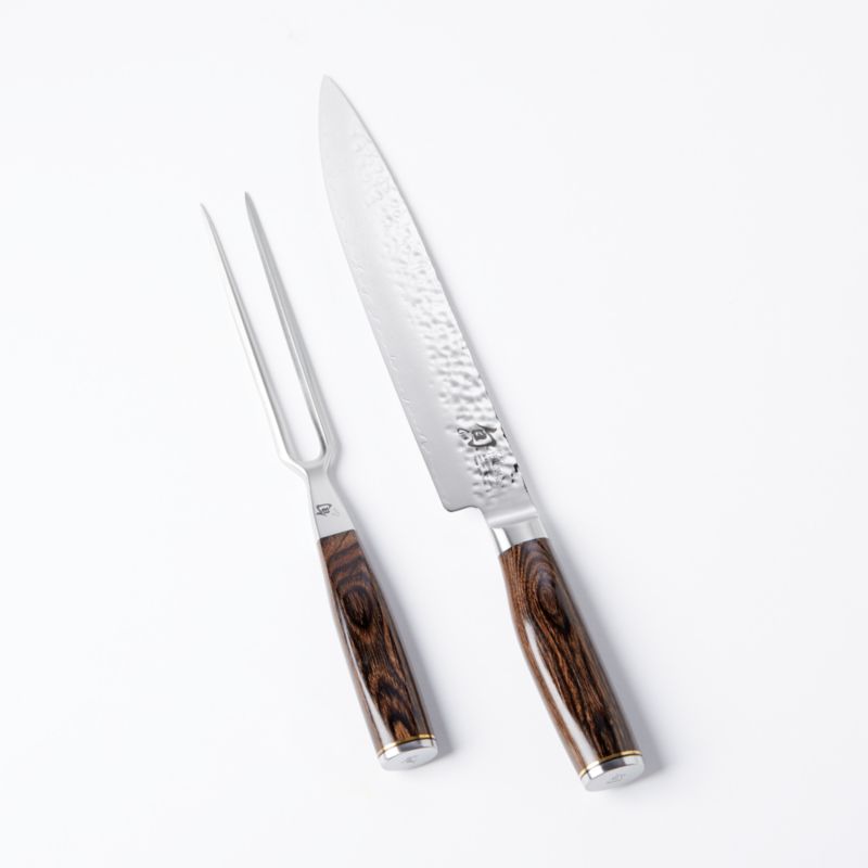 Shun Premier 2-Piece Carving Set | Crate & Barrel