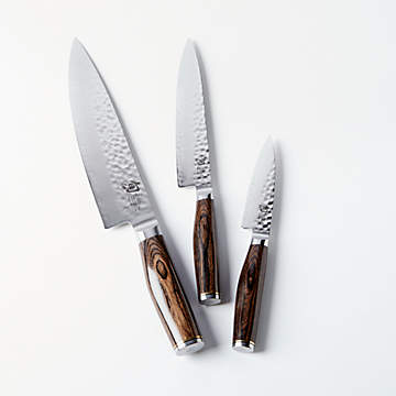 Shun Kazahana 5-Piece Knife Block Set | Crate & Barrel
