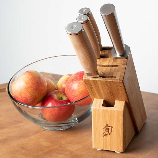 Shun ® Premier Blonde 5-Piece Knife Block Set