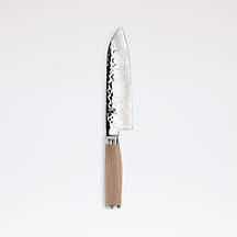 Shun Premier Blonde 7" Santoku Knife + Reviews | Crate & Barrel