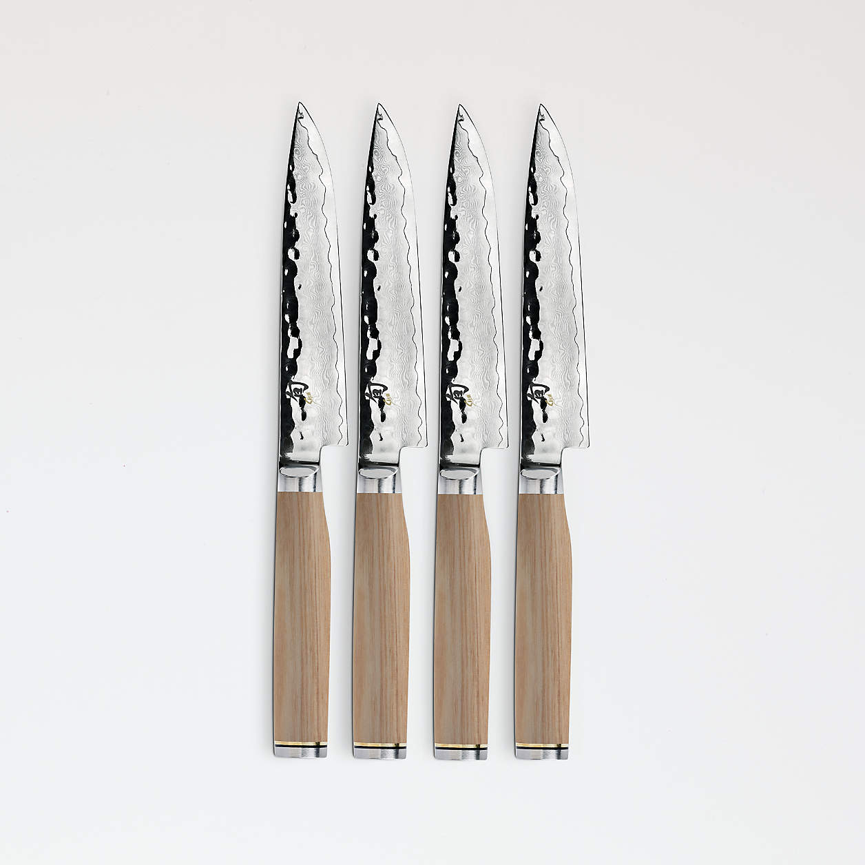 Shun Premier Blonde Steak Knives, Set of 4 Crate & Barrel