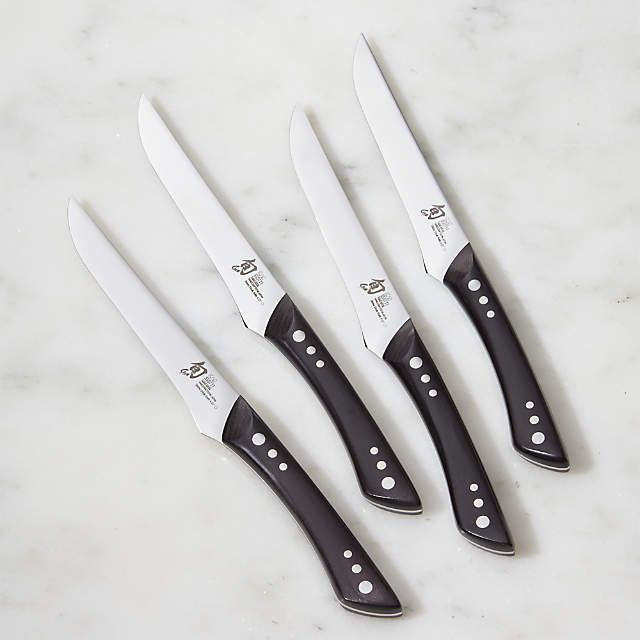 Usikker Arbejdskraft er nok Shun Shima Steak Knives, Set of 4 + Reviews | Crate & Barrel