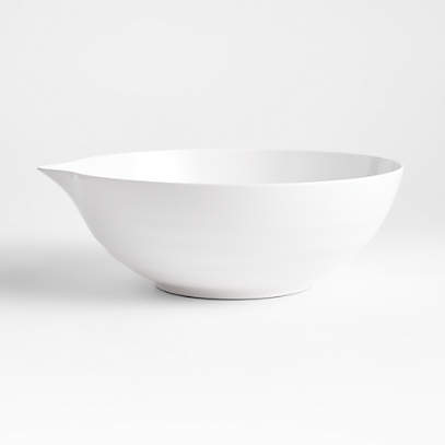 Fern Mid-Century Modern White Ceramic Batter Bowl + Reviews