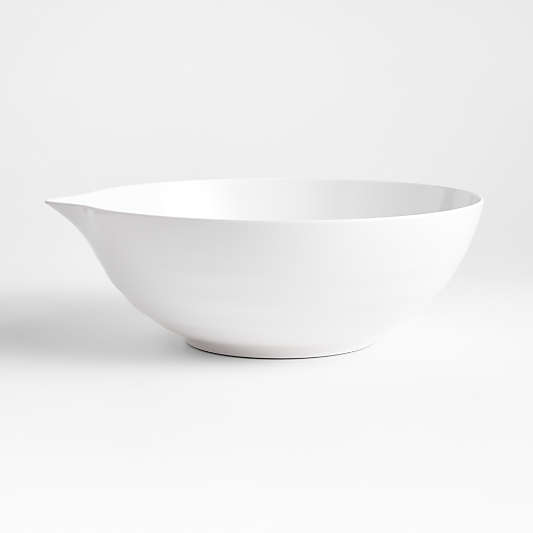 Sia Large White Melamine Mixing Bowl