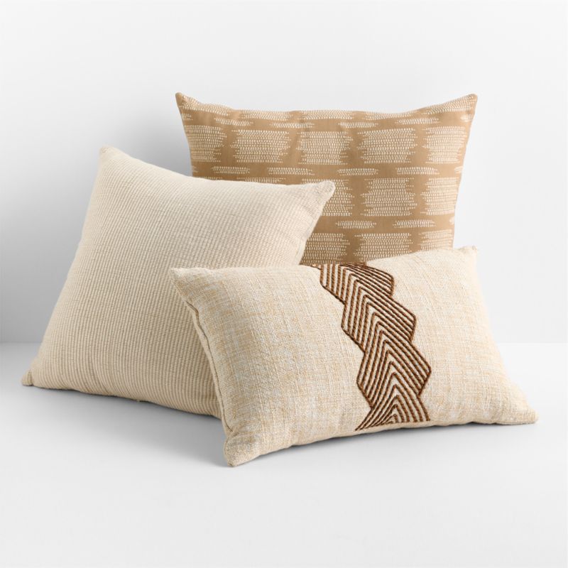 Kirra Embroidered 24"x16" Maple Brown Indoor/Outdoor Throw Pillow - image 5 of 9
