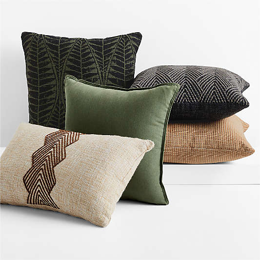 Earth Tones Outdoor Throw Pillow Arrangement